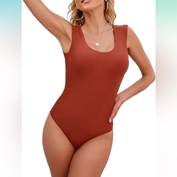 Wide Strap‎ Cutout Tie Back One Piece Swimsuit - Picture 8 of 11